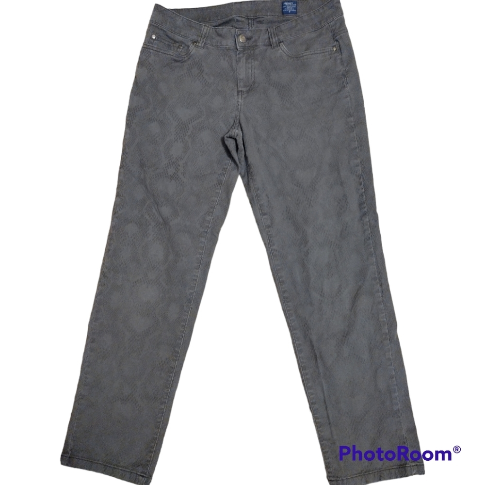 Jockey Snakeskin Animal Print Cropped Jeans